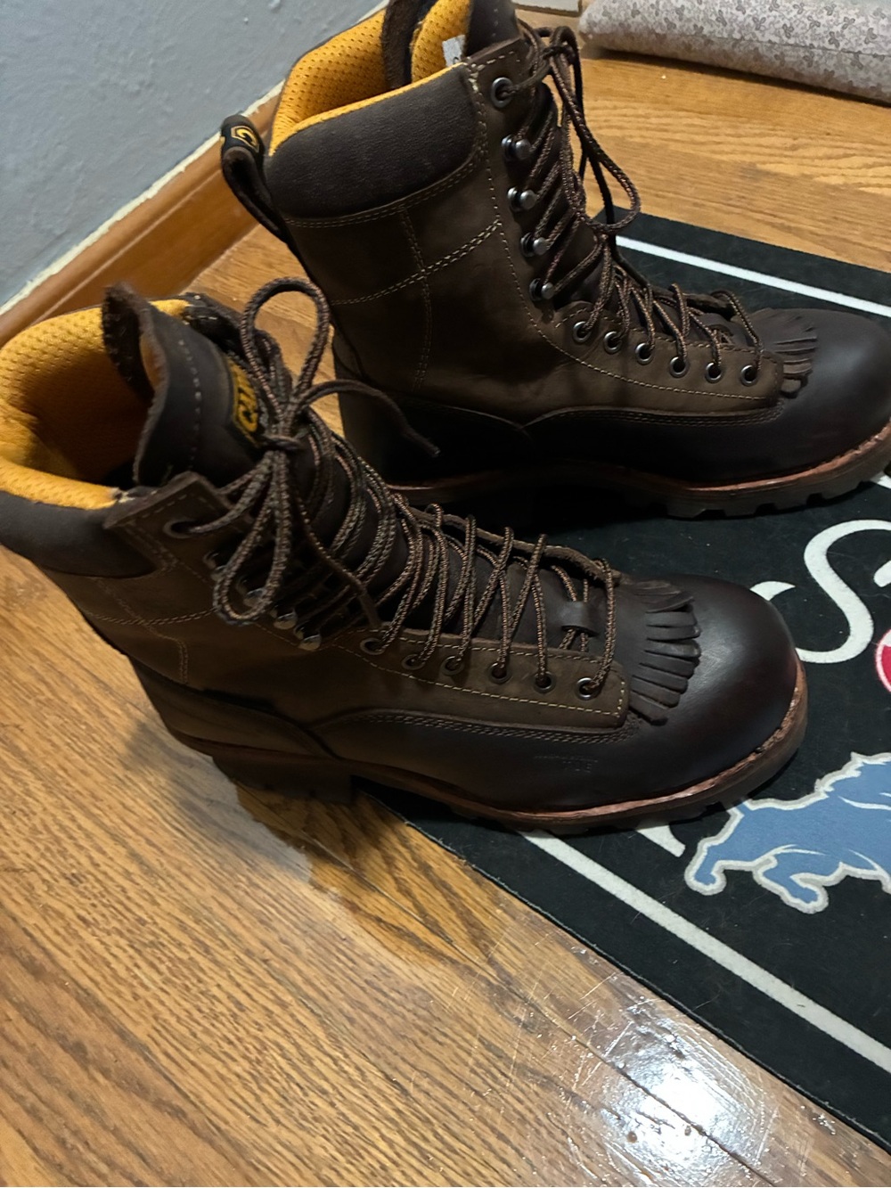 Carolina Leather Lace-Up Linesman Work Boots. Worn just a few times.